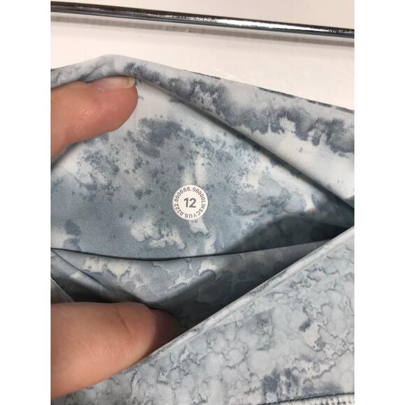 Lululemon Womens Fast & Free Legging Tight 12 Blue Fog Water Athleisure - Picture 8 of 13